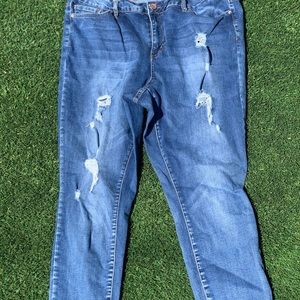 Dark Blue Ripped Jeans